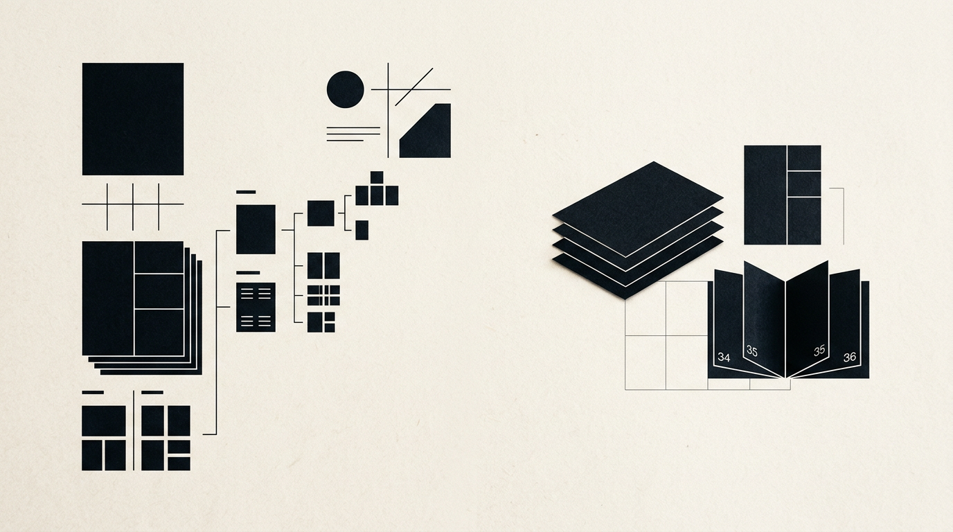 How to structure and paginate a printed brochure or catalog?